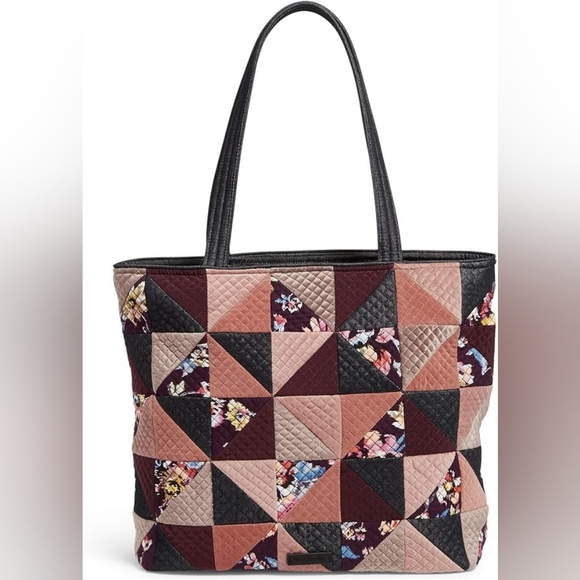 NWT NBU Vera Bradley Iconic Vera Tote Denim Navy Pattern - Picture 6 of 6